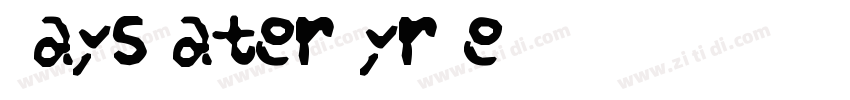 28 Days Later Cyr Re字体转换